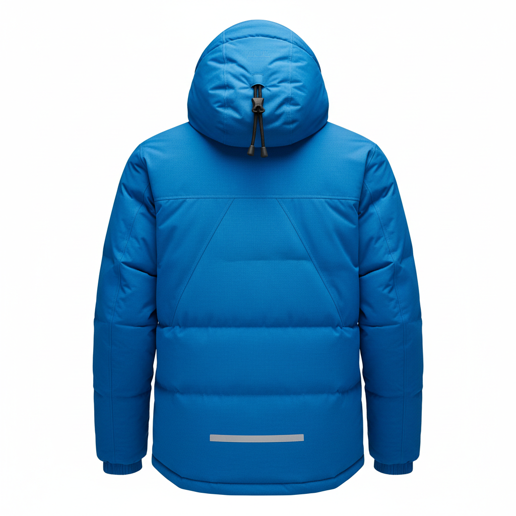 Blue Winter Jacket Back