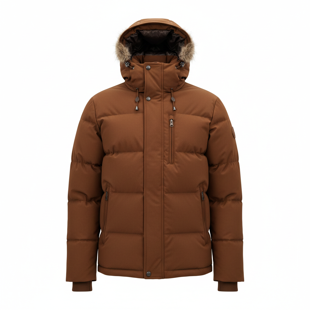 Brown Winter Jacket Front