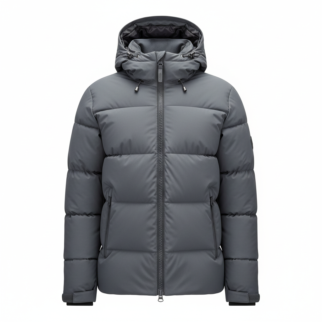 Gray Winter Jacket Front