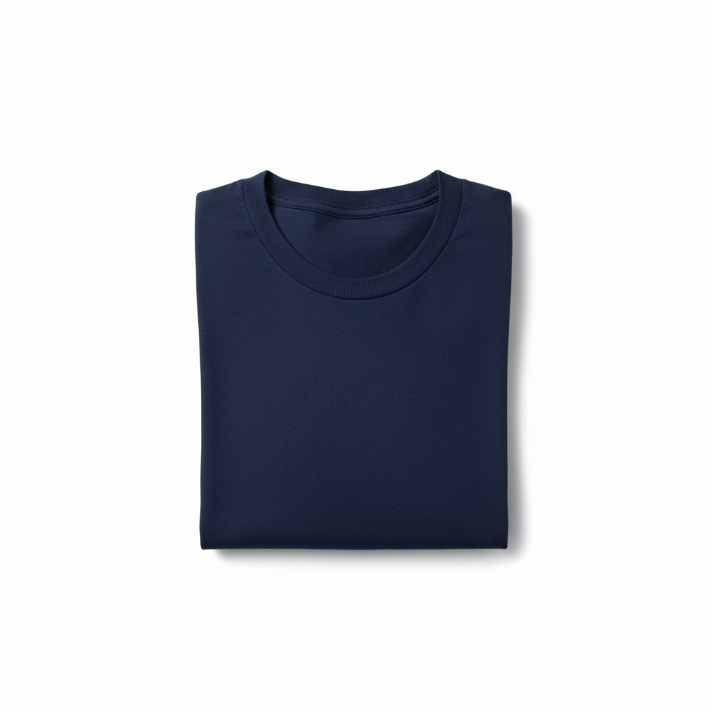 Navy Cotton T-Shirt